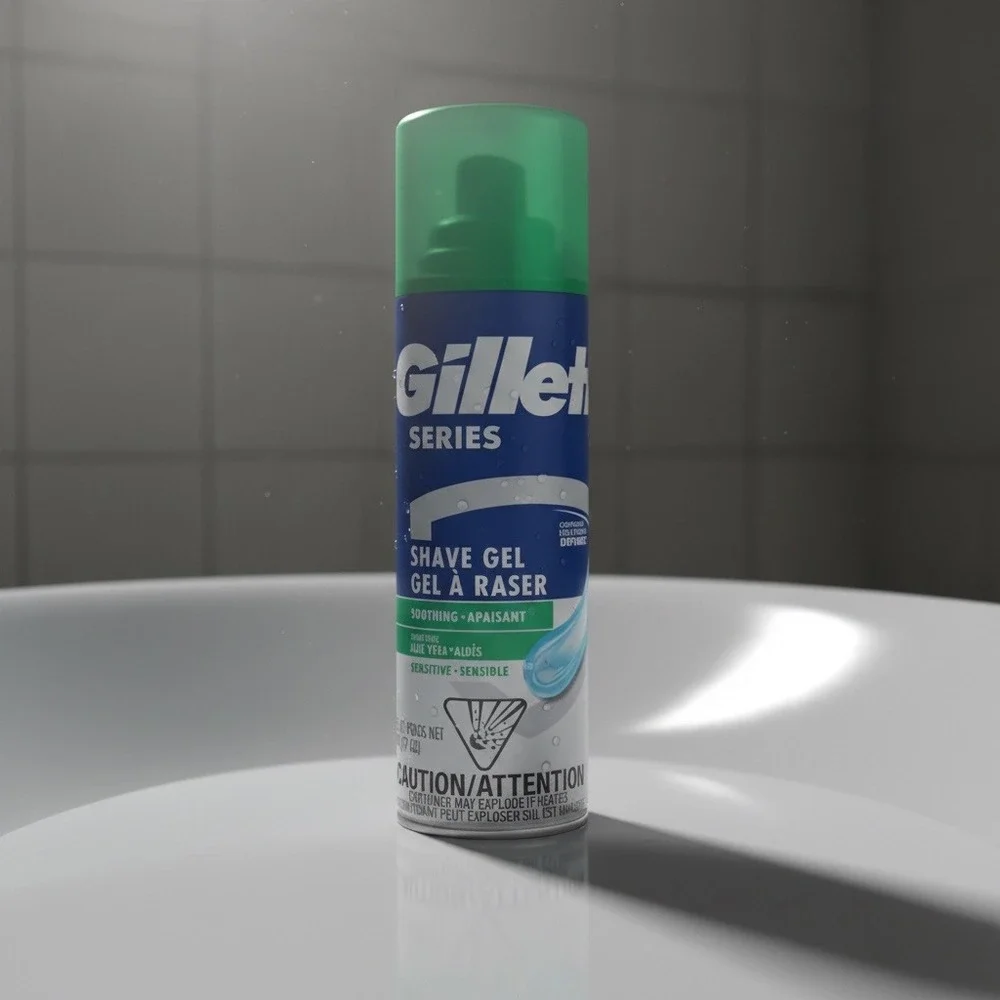 Gillette Series Sensitive Shave Gel 7oz Aloe Vera Soothing‎ Formula